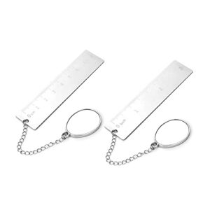 arfuka bookmark stainless steel reading metal ruler bookmark reading bookmarks page marker book marker gift for students teachers reading pack of 2