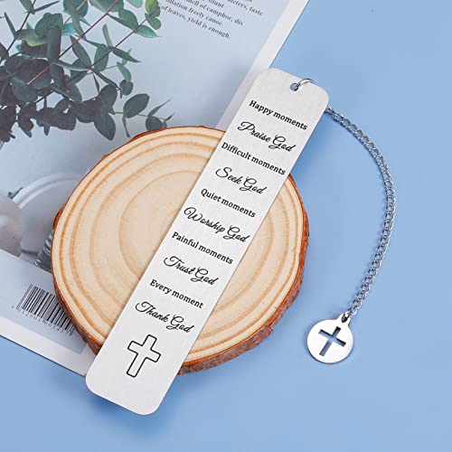 Inspirational Christian Gifts for Baby Kids Adult Bible Verse Bookmark for Women Men Friends Catholic Religious Gift for Boys Girls Daughter Book Lovers Baptism Religious Church Bulk Gifts for Him Her