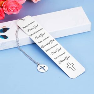 Inspirational Christian Gifts for Baby Kids Adult Bible Verse Bookmark for Women Men Friends Catholic Religious Gift for Boys Girls Daughter Book Lovers Baptism Religious Church Bulk Gifts for Him Her