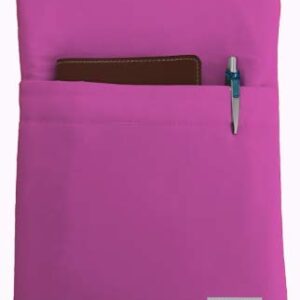 Fuscia Pink Book Sleeve - Luxurious Thai Silk - Book Cover for Hardcover and Paperback - Book Lover Gift - Notebooks and Pens Not Included