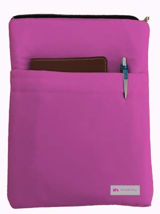 Fuscia Pink Book Sleeve - Luxurious Thai Silk - Book Cover for Hardcover and Paperback - Book Lover Gift - Notebooks and Pens Not Included