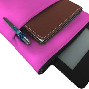 Fuscia Pink Book Sleeve - Luxurious Thai Silk - Book Cover for Hardcover and Paperback - Book Lover Gift - Notebooks and Pens Not Included