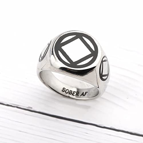 NA Rings Sobriety Gift Narcotics Anonymous Jewelry Recovery NA Narcotics Anonymous Gift Addiction Recovery Gift New Beginnings Gift (NA Ring 13)