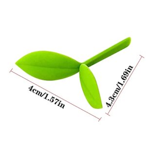 Sprout Little Green Bookmarks Mini Green Sprout Bookmarks Silicone Grass Buds Bookmarks Creative Gifts for Bookworm Book Lovers(Pink)