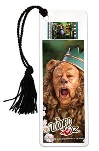 filmcells wizard of oz (cowardly lion) bookmark with tassel and real 35mm film clip