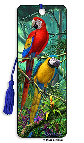 3D Royce Bookmark - Parrots (Macaw)