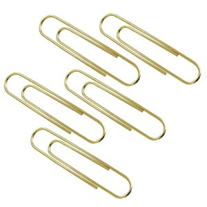paper clip yyangz 15pcs 100mm / 4inch heavy duty tight grip reusable metal gold paperclips for home office school, heavy duty bookmark