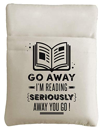 Go Away I'm Reading Book Sleeve - Book Cover for Hardcover and Paperback - Book Lover Gift - Notebooks and Pens Not Included