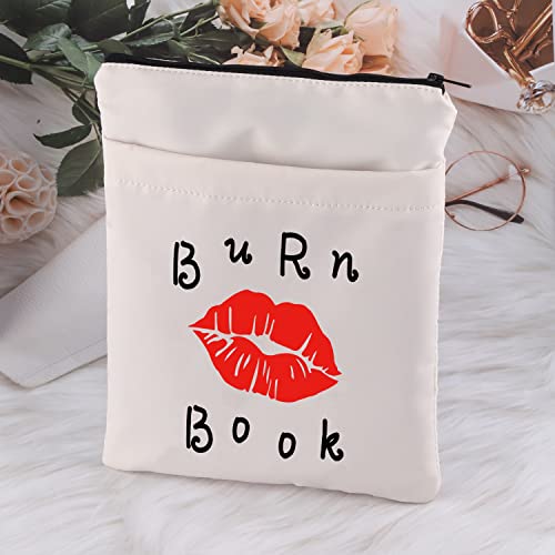 MNIGIU Funny Movie Inspired Book Sleeve with Pocket Burn Book Protector Cover Mean Girl Merchandise (Burn Book)