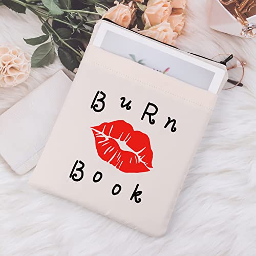 MNIGIU Funny Movie Inspired Book Sleeve with Pocket Burn Book Protector Cover Mean Girl Merchandise (Burn Book)