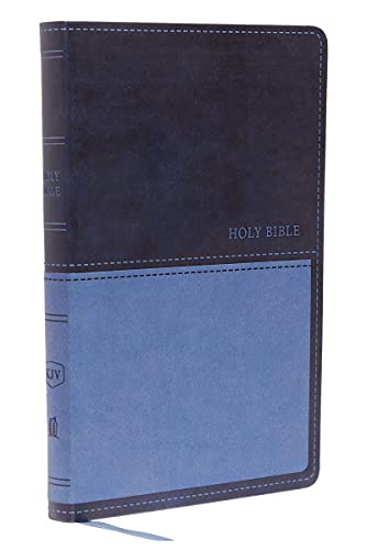 Personalized Bible Custom KJV Value Thinline Bible Dark Blue Comfort Print Leathersoft Custom Made Gift for Baptisms Christenings Birthdays Celebrations Holidays