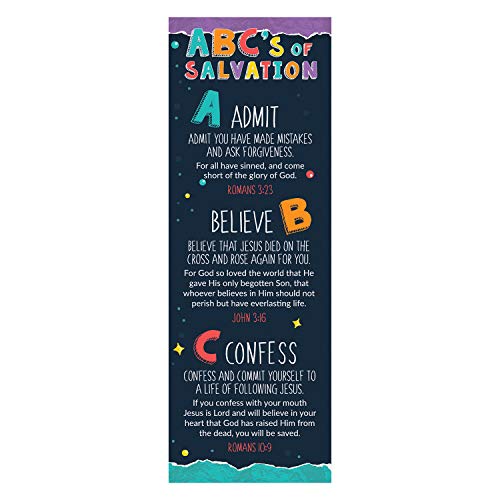 Creative Brands Faithworks-Inspirational Bookmarks with Scripture, Pack of 10, ABCs of Salvation