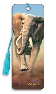 3d lenticular royce bookmark – by artgame (charging elephant)