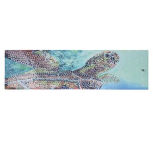 diy bookmark, with tassel, innovative diamond bookmarks, diy diamonds painting, diamonds painting, for beginner & reading diy projects and gifts tags(aa387-diy bookmark sea turtle)