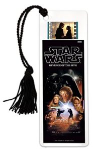 star wars episode ii: revenge of the sith filmcells laminated 2×6 bookmark with 35mm clip of film and tassel