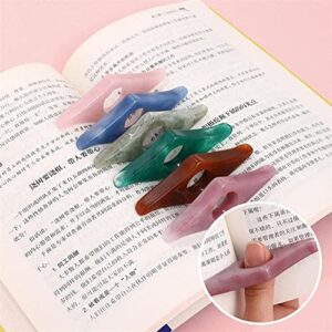 Ruifaya Resin Thumb Book Support Book Page Holder Convenient Bookmark for Book Lovers S3t4 Aids Book School Thumb Station Holder Reading