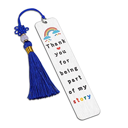 Thank You Gift Bookmark for Women Men Teacher Coworker Employee Appreciation Gift for Book Lover Colleague Birthday Graduation Christmas Metal Bookmark for Boys Girls Friends