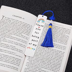 Thank You Gift Bookmark for Women Men Teacher Coworker Employee Appreciation Gift for Book Lover Colleague Birthday Graduation Christmas Metal Bookmark for Boys Girls Friends