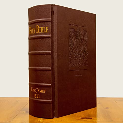 1611 King James Bible - Deluxe Facsimile Edition - Imitation Leather Burgundy (with New Testament Leaf)