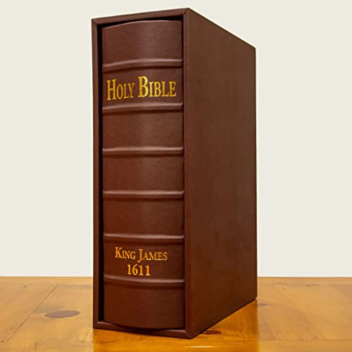 1611 King James Bible - Deluxe Facsimile Edition - Imitation Leather Burgundy (with New Testament Leaf)