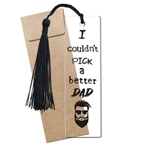 better dad inspirational bookmark gifts for dad, dad bookmarks for dad uncle grandpa father’s day gifts from daughter son