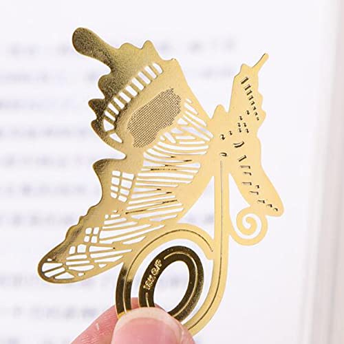 ARFUKA 5pcs Bookmarks Butterfly Reading Metal Clip Bookmark Reading Bookmarks Page Marker Book Marker Gift for Students Teachers Reading