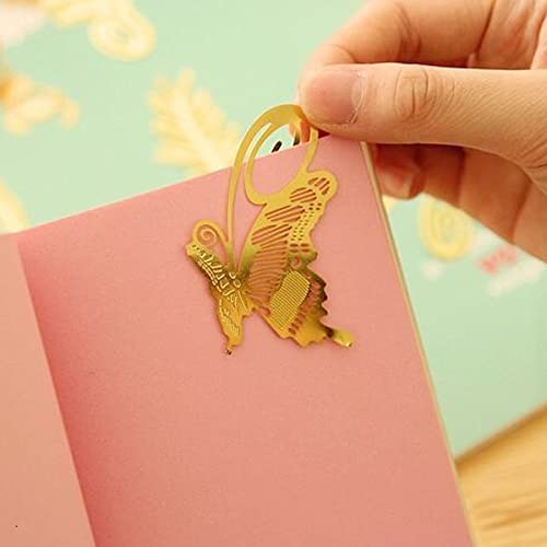 ARFUKA 5pcs Bookmarks Butterfly Reading Metal Clip Bookmark Reading Bookmarks Page Marker Book Marker Gift for Students Teachers Reading