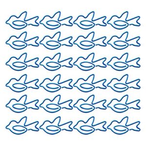 kisangel 100pcs bird shaped paper clips bookmark clip decorative binder clips for office school document organizing (blue)