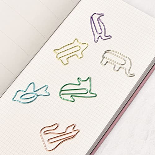 Kisangel 100Pcs Bird Shaped Paper Clips Bookmark Clip Decorative Binder Clips for Office School Document Organizing (Blue)