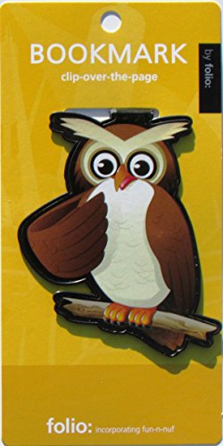 Owl Bookmarks (Clip-over-the-page) Set of 2 - Assorted colors