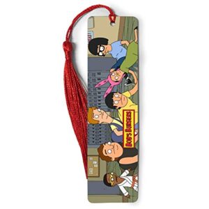 Bookmarks Metal Ruler Bobs Bookography Burgers Measure Tassels Bookworm for Book Markers Lovers Reading Notebook Bookmark Bibliophile Gift