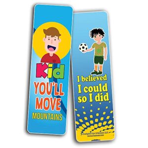 Creanoso Motivational Encouragement Bookmarks for Kids (60-Pack) – Six Assorted Quality Bookmarks Bulk Set – Awesome Bookmarks Giveaways – Stocking Stuffers Gift Ideas – Page Clips