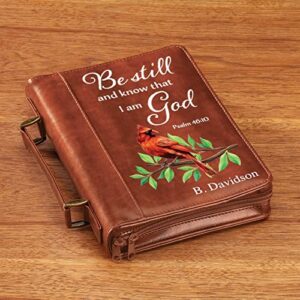 Personalized Cardinal Brown Bible Case