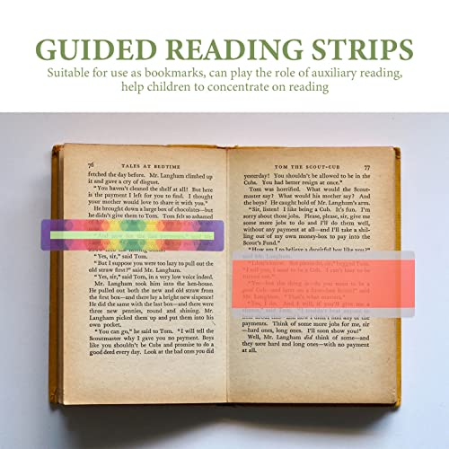 STOBOK 22pcs Guided Reading Strip Sentence Strip Dyslexia Tool for Kid Children