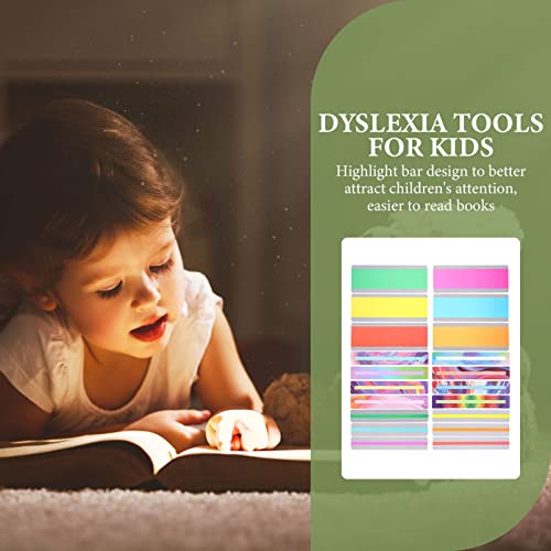 STOBOK 22pcs Guided Reading Strip Sentence Strip Dyslexia Tool for Kid Children
