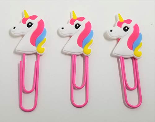 Set of 12 Unicorn Paperclips or Bookmarkers