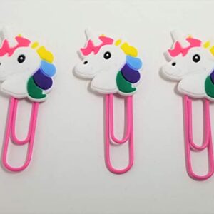 Set of 12 Unicorn Paperclips or Bookmarkers