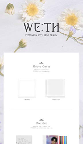 Pentagon WE:TH 10th Mini Album Seen Version CD+132p Booklet+Envelope+Lyric Paper+1p PhotoCard+1p Scratch Card+1p Bookmark+1p Sticker+Message PhotoCard SET+Tracking Kpop Sealed