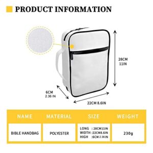 Buybai Horse Sunflower Printed Women Bible Cover Large Church Protector Bags Carrying Case Stationery Accessories