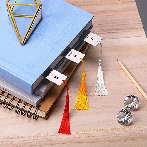 6 Pieces Teacher Metal Bookmark Teachers Appreciation 2022 Graduation Present Teacher Present for Student Teacher (Silver)