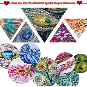 Owl Bookmark Diamond Painting Kit - pigpigboss 2 Packs DIY Bookmark Diamond Painting Set Crystal Rhinestones Diamond Painting Bookmark with Tassel Owl Bookmark Diamond Painting Art (21 x 6 cm)