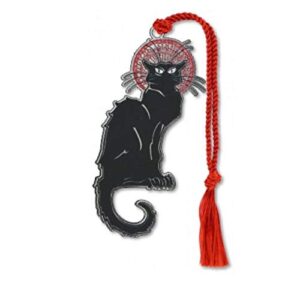 le chat noir metal bookmarks gifts for cat lovers gifts for book lovers gifts for readers brass 1.5″(w) x 2.25″(l)