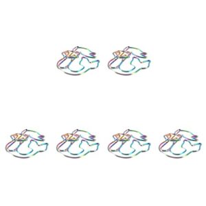 operitacx 24pcs decoration paper gifts cartoon wedding for school page office animal clips metal favors bookmark paperclips invitation clip shape marker party mermaid