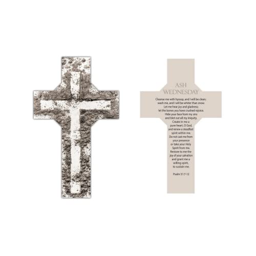 Cross Bookmarks with Prayer on Back, Bulk Religious Card Stock Bible Page Tracker, Ash Wednesday Bookmarks for Classroom, Pack of 100