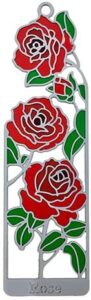 stained-glass style bookmark [sd] ( rose )