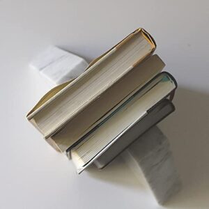 Heavy Marble Bookends for Shelves -Book Ends for Office décor - Book Holders for Shelves -Book dividers for Shelves