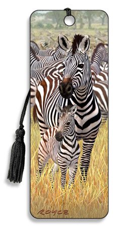 3D Royce Bookmark"Zebras" by Artgame
