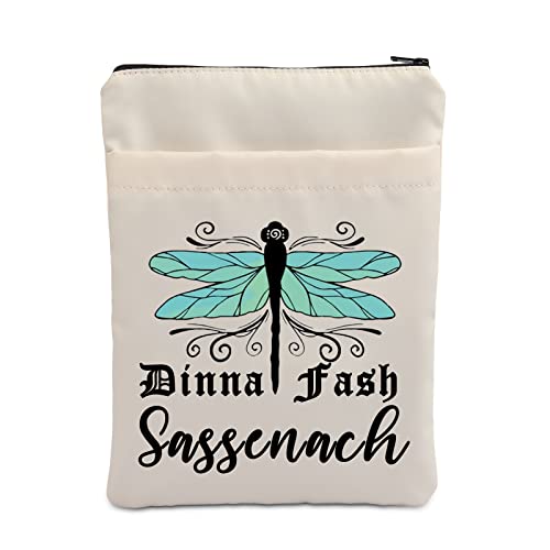 VAMSII Lowers Fans Book Sleeve Dinna Fash Sassenach Lanyard Flowers Lover Gifts Book Sleeve for Book Lovers(Dinna Fash)