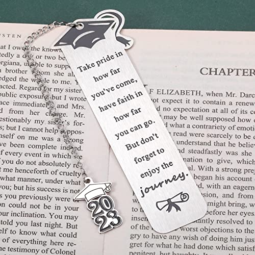 Class of 2023 Graduation Gifts for Him Her Women Men Inspirational Bookmarks 2023 Senior High School College Nurse Medical Master Students Son Daughter Teens Book Lover 16 Birthday Christmas Valentine