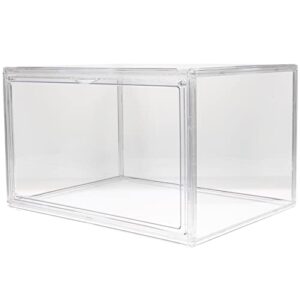 collbath supplies case stationery lids acrylic book trinkets for shoe home boys display bookshelf clear with large collapsible desk transparent convenience bookrack folder toy crate